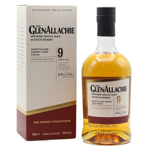 GlenAllachie Speyside Single Malt, 9 yo Amontillado Sherry Cask Finish