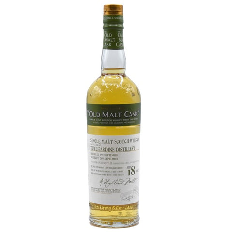 Old Malt Cask, Tullibardine 18 years Single Malt 50% (1991)