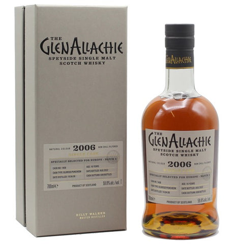 GlenAllachie Speyside Single Malt, 2006 Cask 1408 Oloroso Puncheon