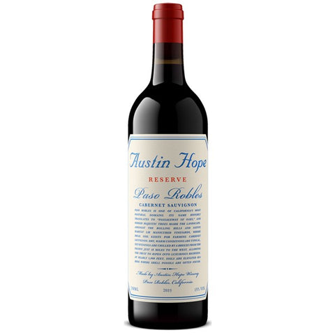 Austin Hope, Cabernet Sauvignon Reserve; Paso Robles (2020)