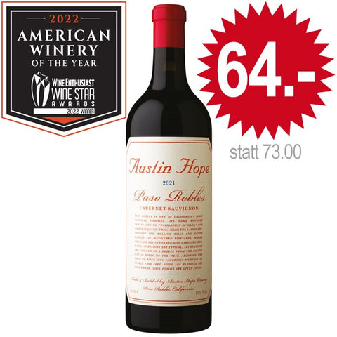 Austin Hope, Cabernet Sauvignon; Paso Robles (2021)