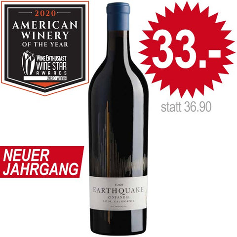 Michael David, Earthquake Zinfandel; Lodi (2022)