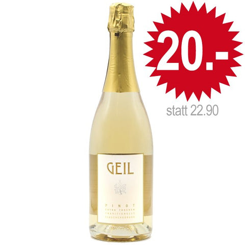 Oekonomierat Johann Geil, Winzersekt, blanc de noir, extra trocken; Rheinhessen