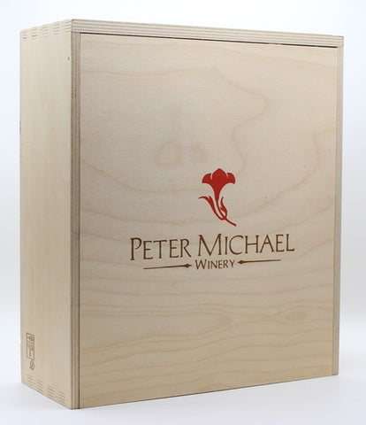 Peter Michael Winery, 3'er Holzkiste ohne Inhalt