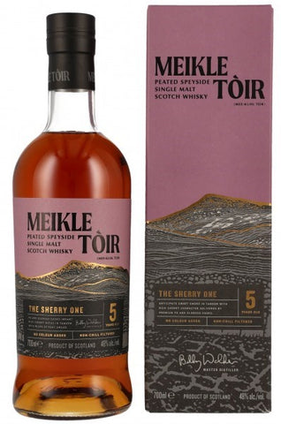 Meikle Tòir Peated Speyside Single Malt, The Sherry One; 5yo