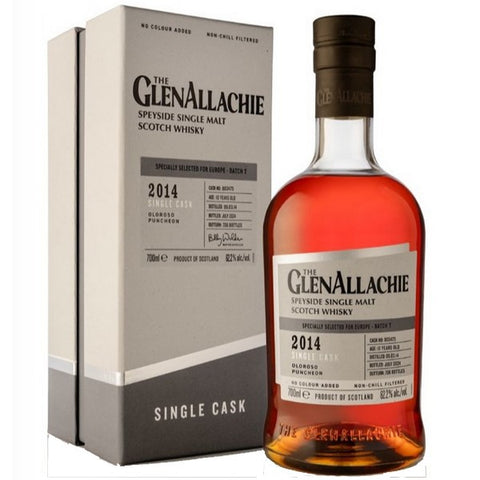GlenAllachie Speyside Single Malt, 2014 Cask 803475 Oloroso Puncheon