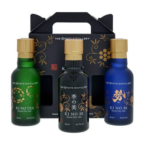 Kyoto Distillery 3x 20cl Tasting Set, 1x Bi, 1x Tea, 1x Sei
