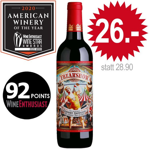 Michael David, Freakshow Cabernet Sauvignon; Lodi (2022)