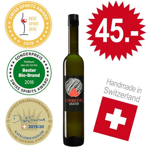 Orator, Himbeergeist organic, 350ml; Pfungen